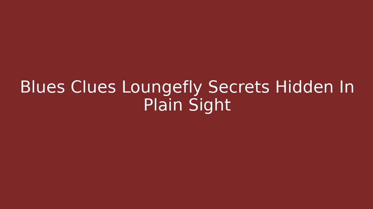 Blues Clues Loungefly Secrets Hidden In Plain Sight