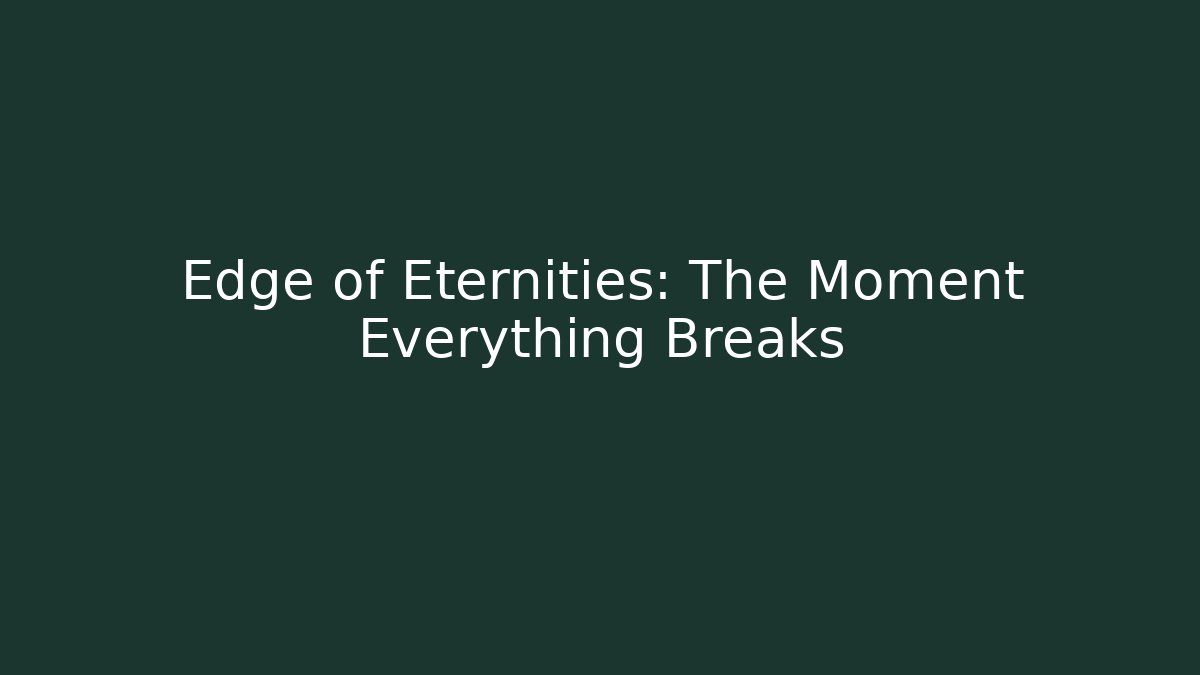 Edge of Eternities: The Moment Everything Breaks