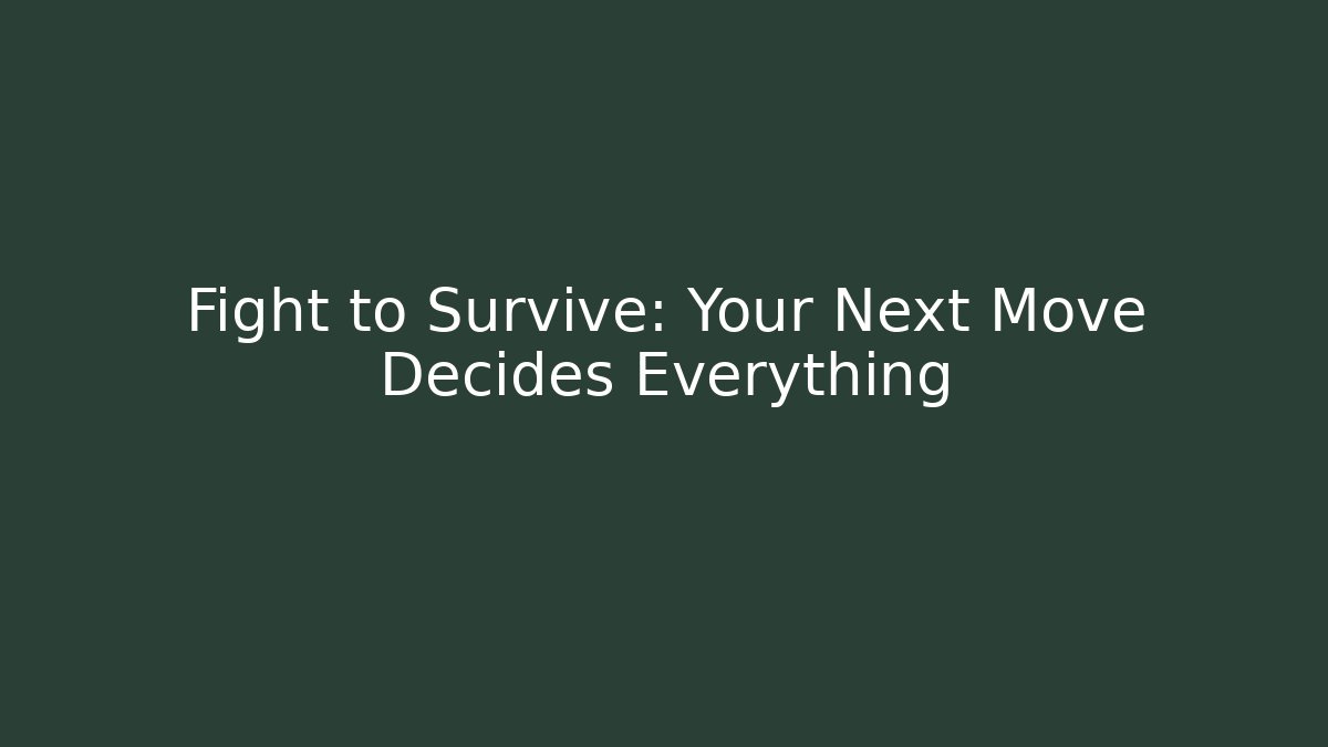 Fight to Survive: Your Next Move Decides Everything