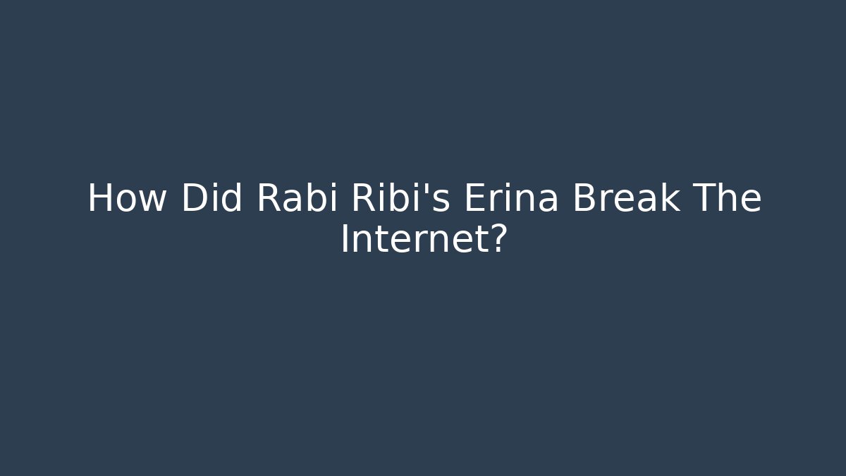 How Did Rabi Ribi's Erina Break The Internet?
