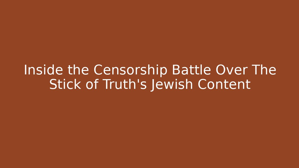 Inside the Censorship Battle Over The Stick of Truth's Jewish Content