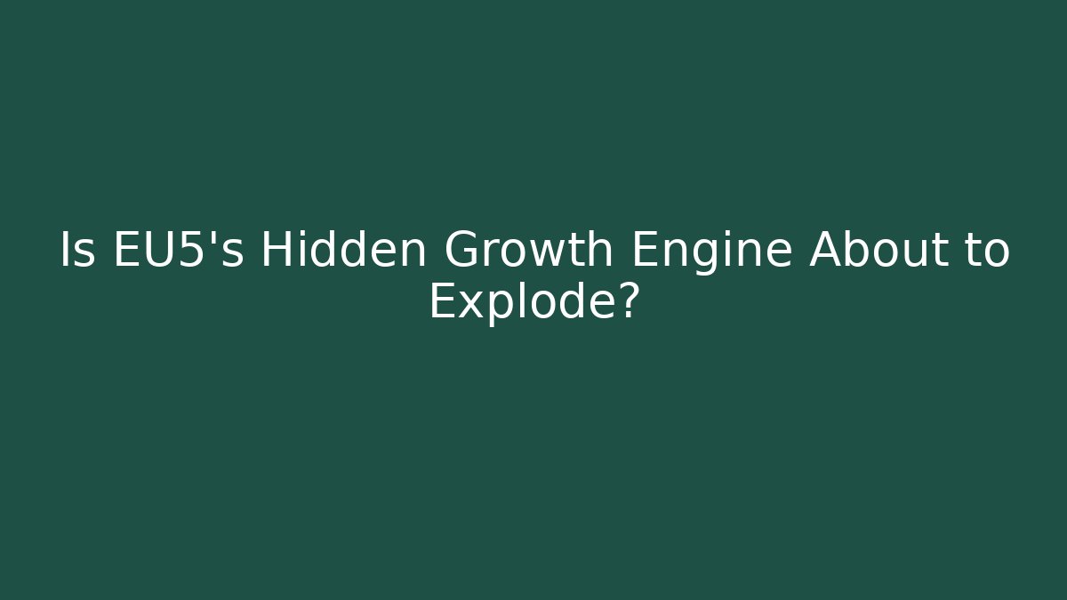 Is EU5's Hidden Growth Engine About to Explode? - Celivion