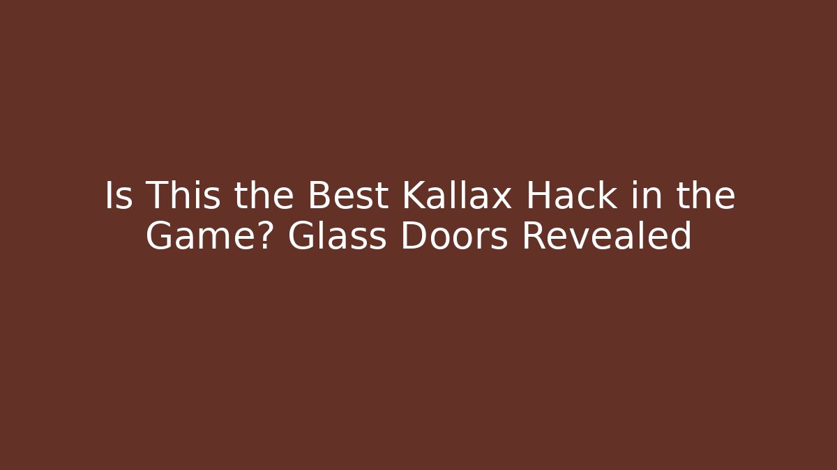 Is This the Best Kallax Hack in the Game? Glass Doors Revealed