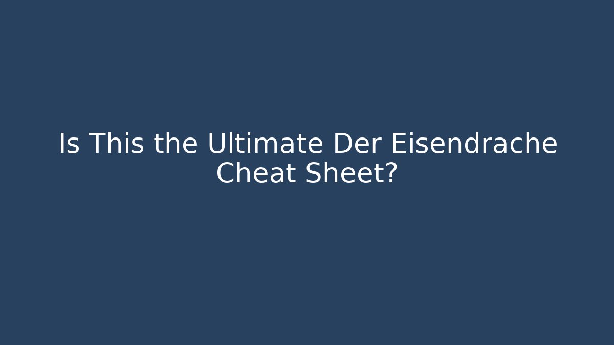 Is This the Ultimate Der Eisendrache Cheat Sheet? - Celivion