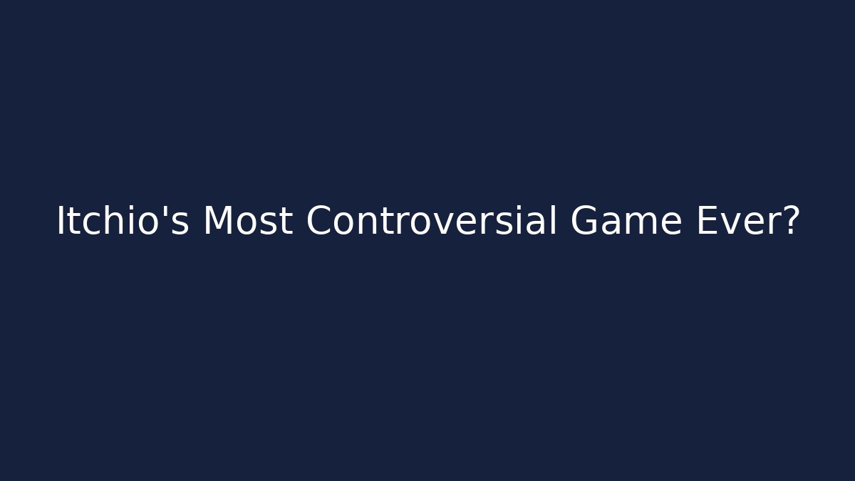 Itchio's Most Controversial Game Ever?