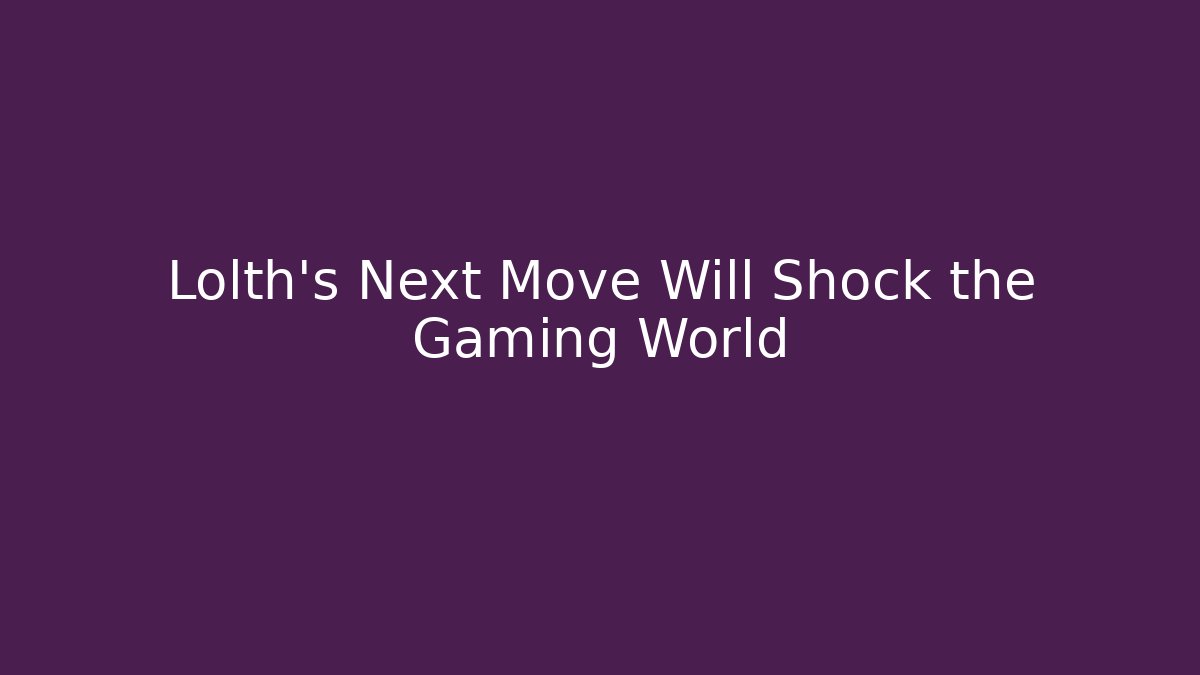 Lolth's Next Move Will Shock the Gaming World - Celivion