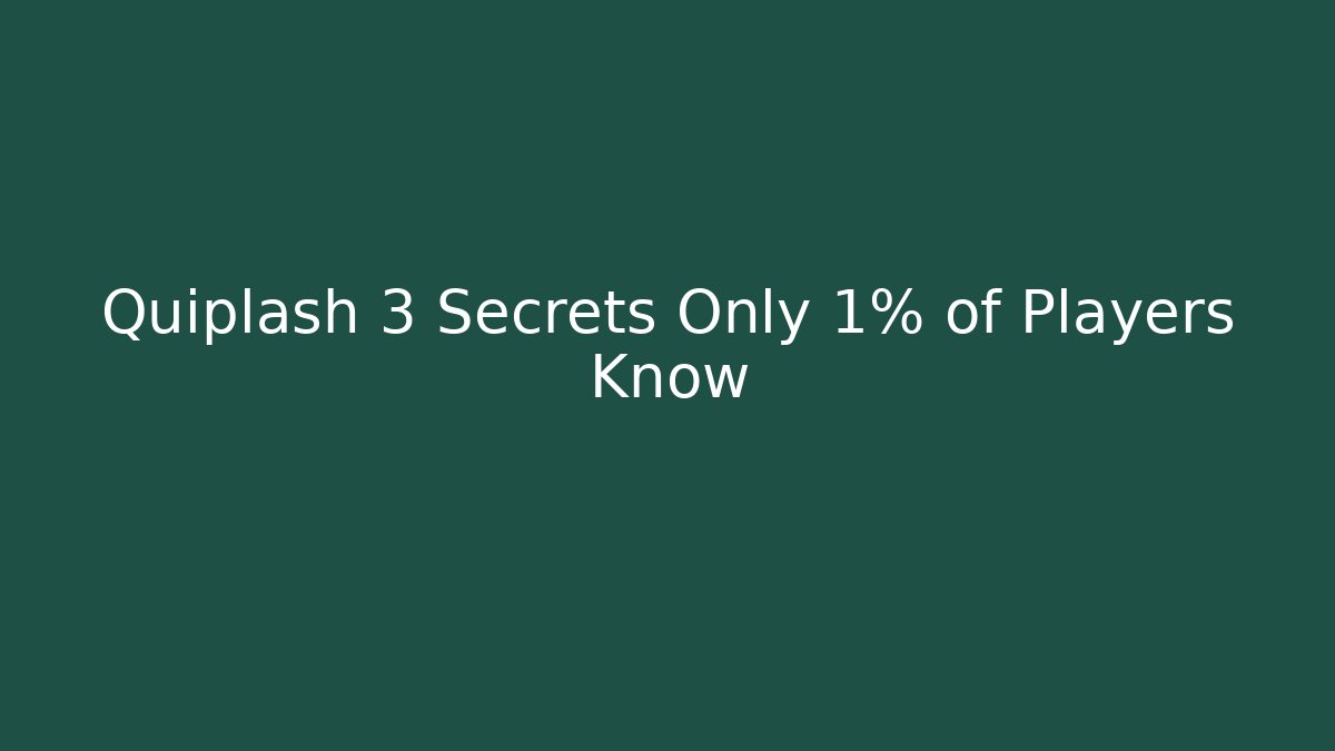 Quiplash 3 Secrets Only 1% of Players Know