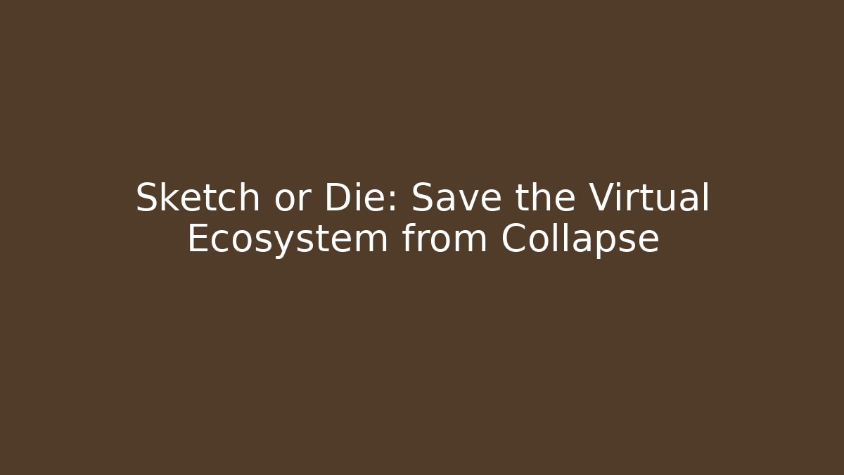 Sketch or Die: Save the Virtual Ecosystem from Collapse