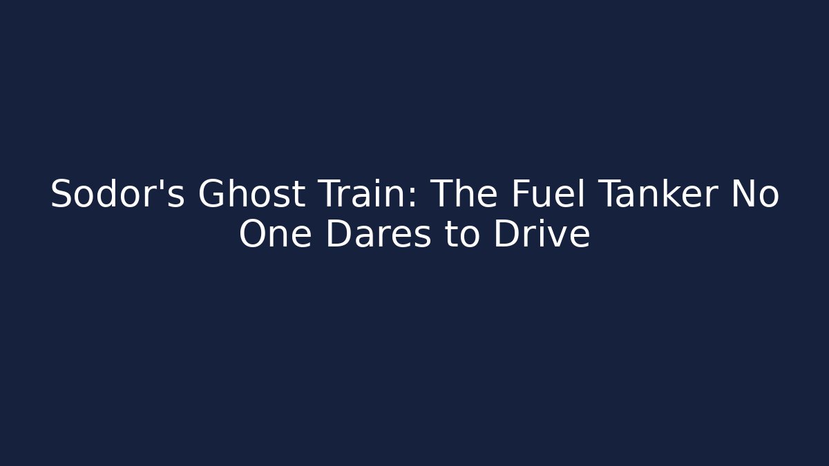 Sodor's Ghost Train: The Fuel Tanker No One Dares to Drive