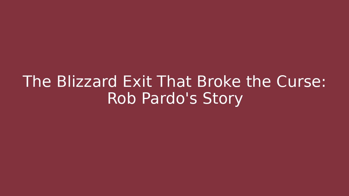 The Blizzard Exit That Broke the Curse: Rob Pardo's Story