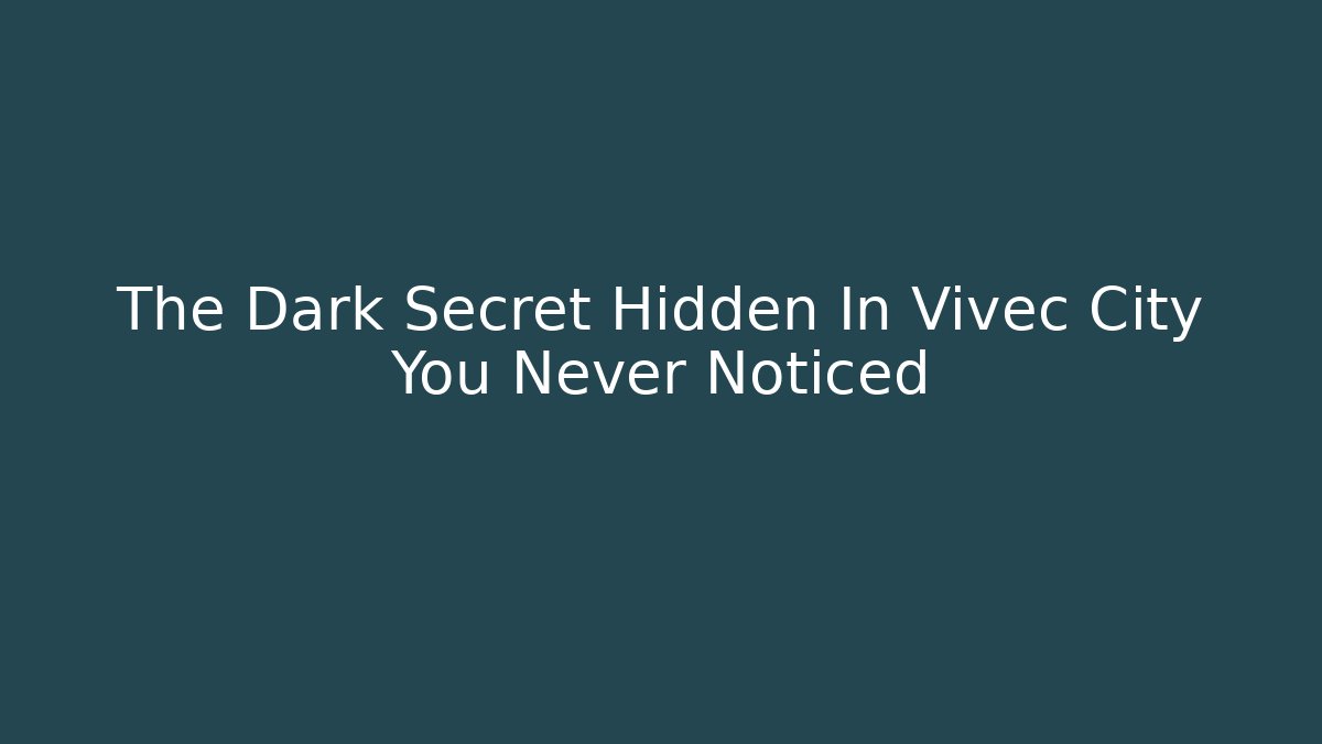 The Dark Secret Hidden In Vivec City You Never Noticed