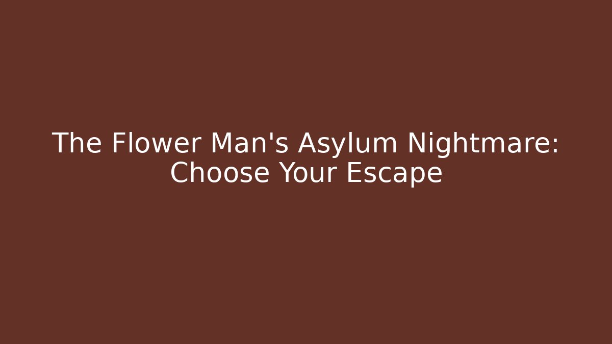 The Flower Man's Asylum Nightmare: Choose Your Escape