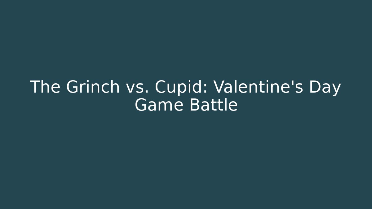 The Grinch vs. Cupid: Valentine's Day Game Battle