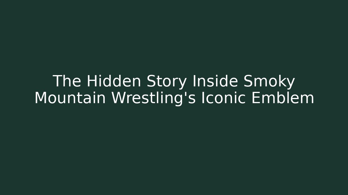 The Hidden Story Inside Smoky Mountain Wrestling's Iconic Emblem