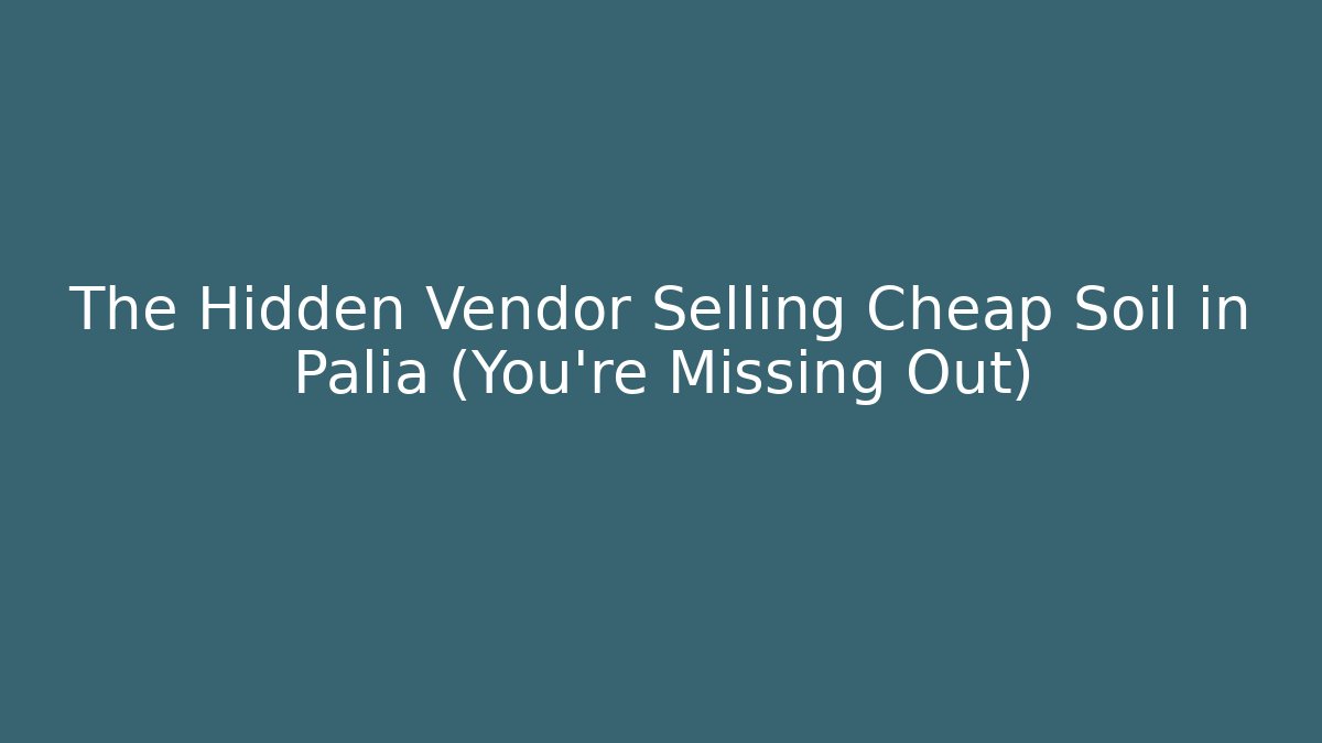 The Hidden Vendor Selling Cheap Soil in Palia (You’re Missing Out)