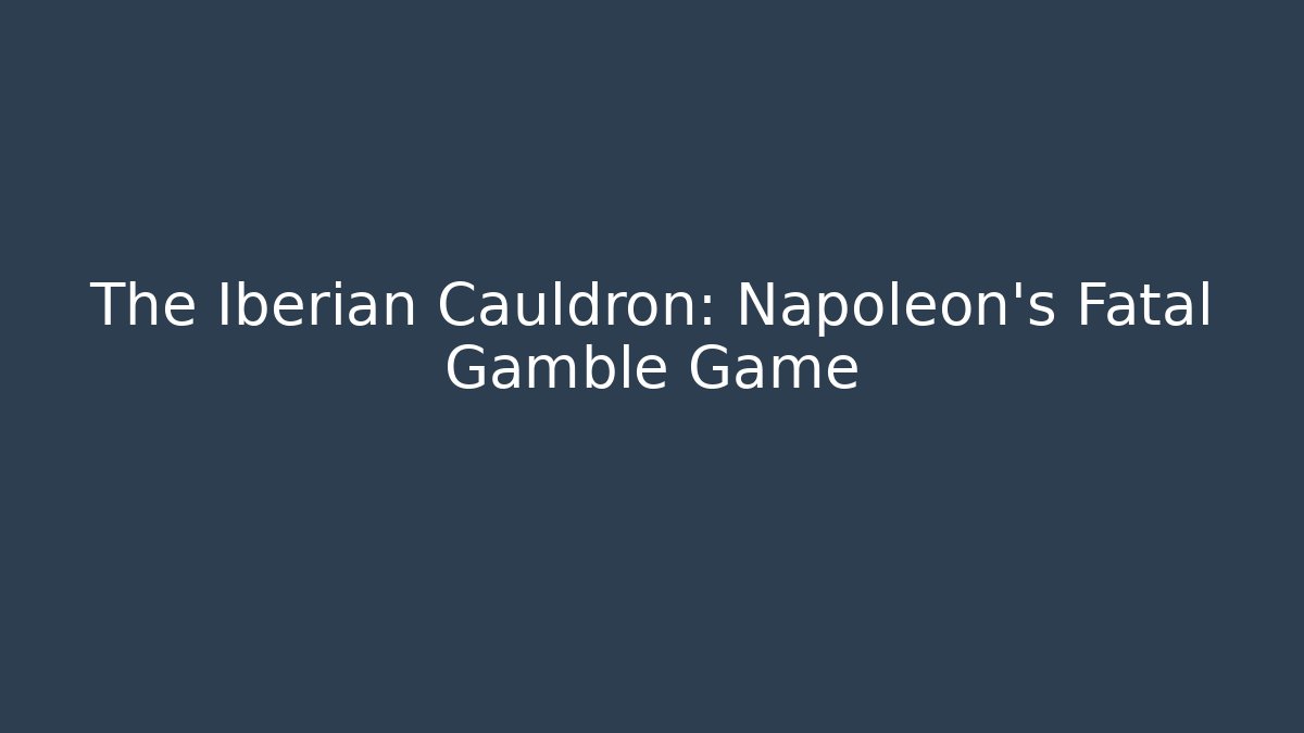 The Iberian Cauldron: Napoleon's Fatal Gamble Game