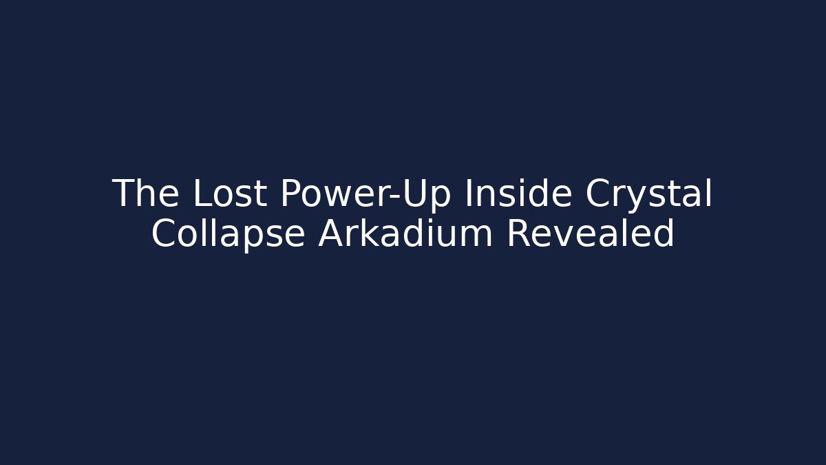 The Lost Power-Up Inside Crystal Collapse Arkadium Revealed