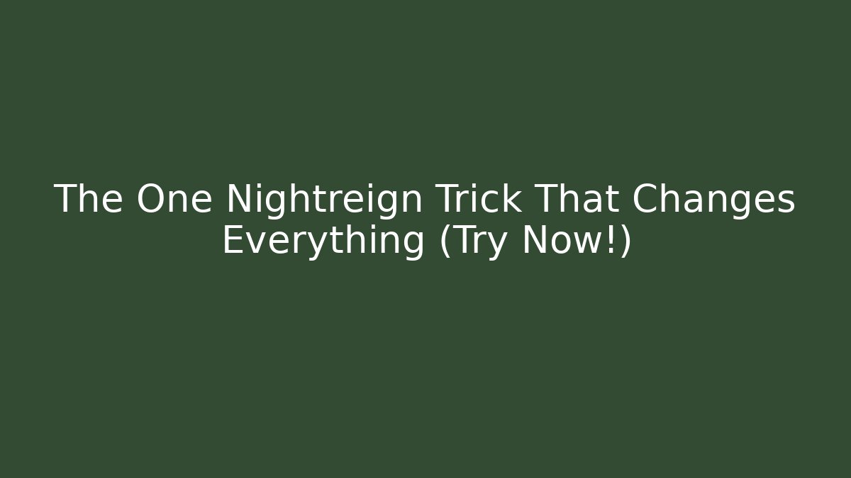 The One Nightreign Trick That Changes Everything (Try Now!) - Celivion