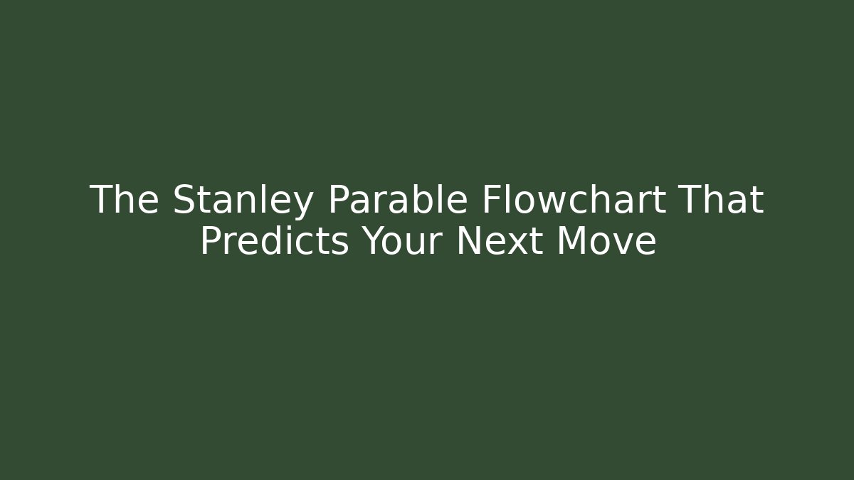 The Stanley Parable Flowchart That Predicts Your Next Move