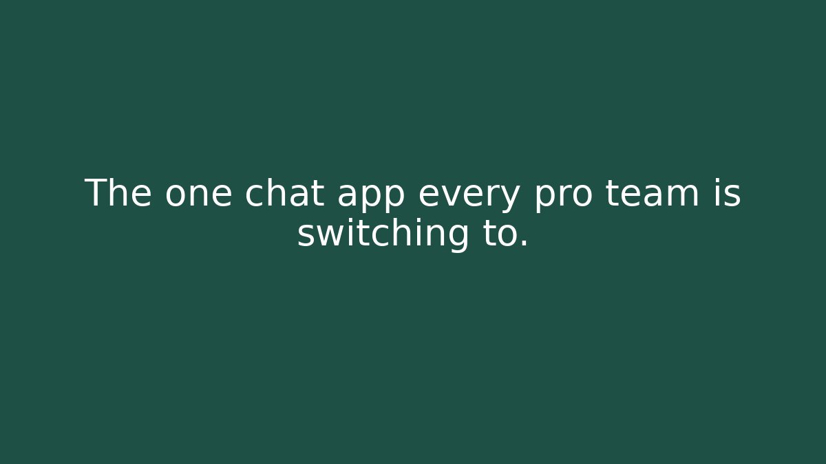 The one chat app every pro team is switching to. - Celivion