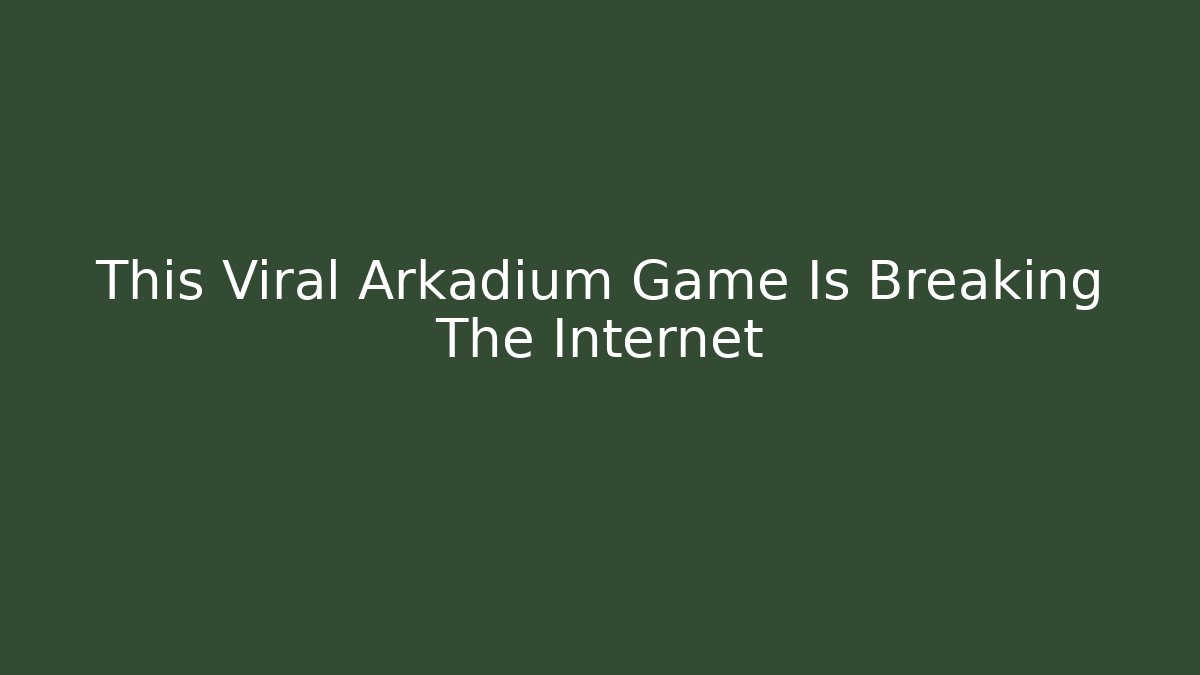 This Viral Arkadium Game Is Breaking The Internet