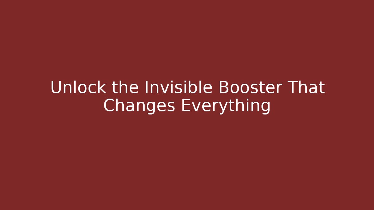 Unlock the Invisible Booster That Changes Everything - Celivion