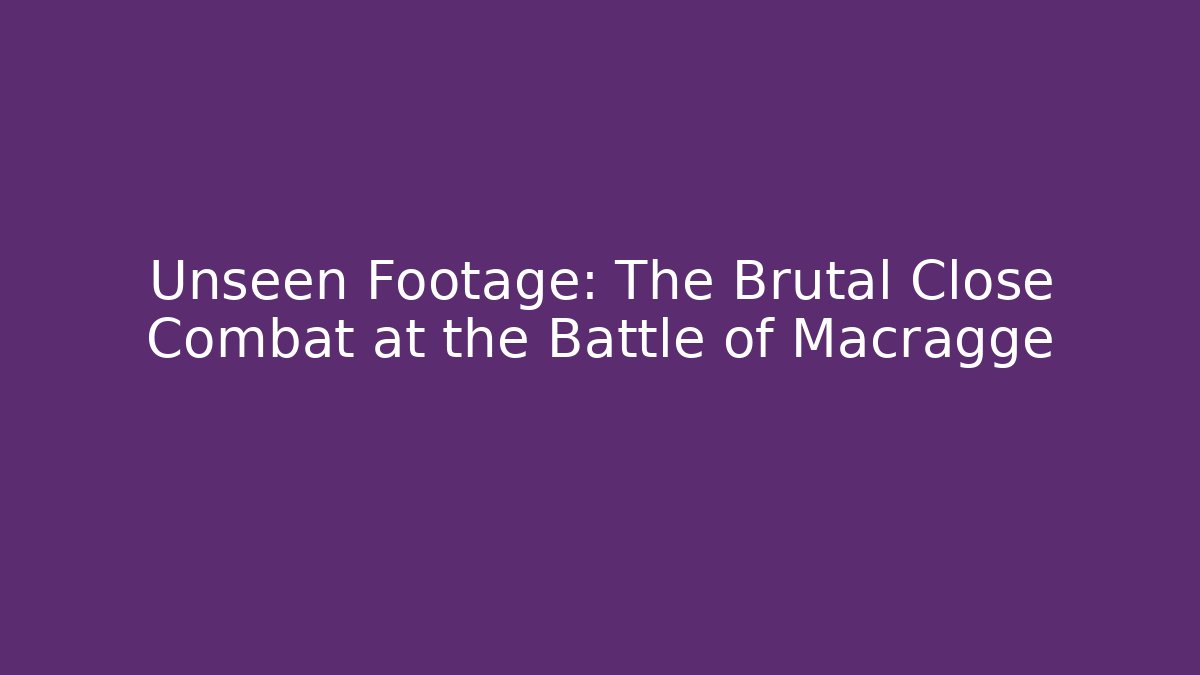 Unseen Footage: The Brutal Close Combat at the Battle of Macragge