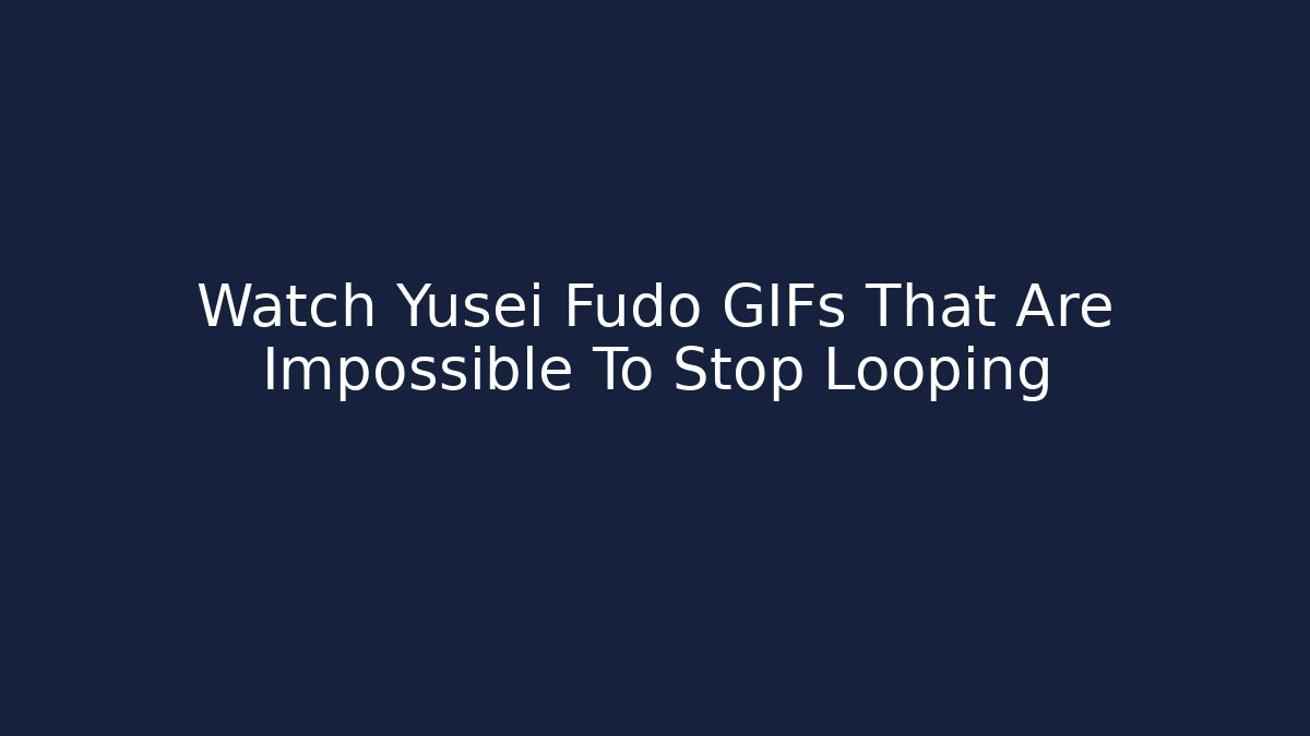 Watch Yusei Fudo GIFs That Are Impossible To Stop Looping