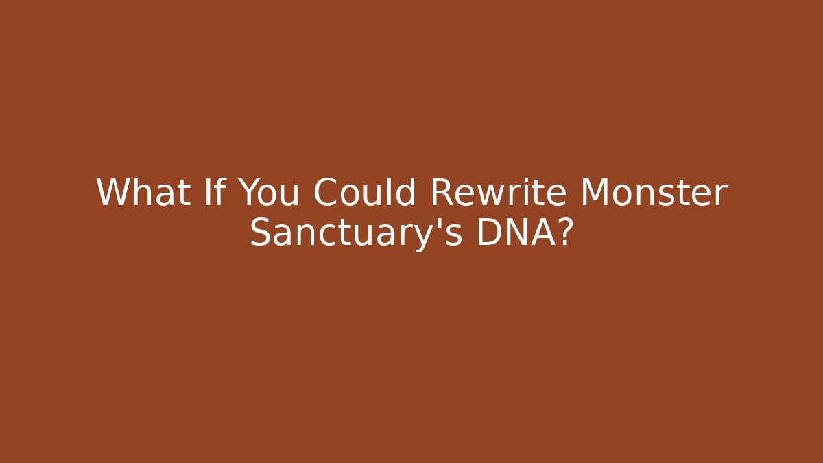 What If You Could Rewrite Monster Sanctuary's DNA?