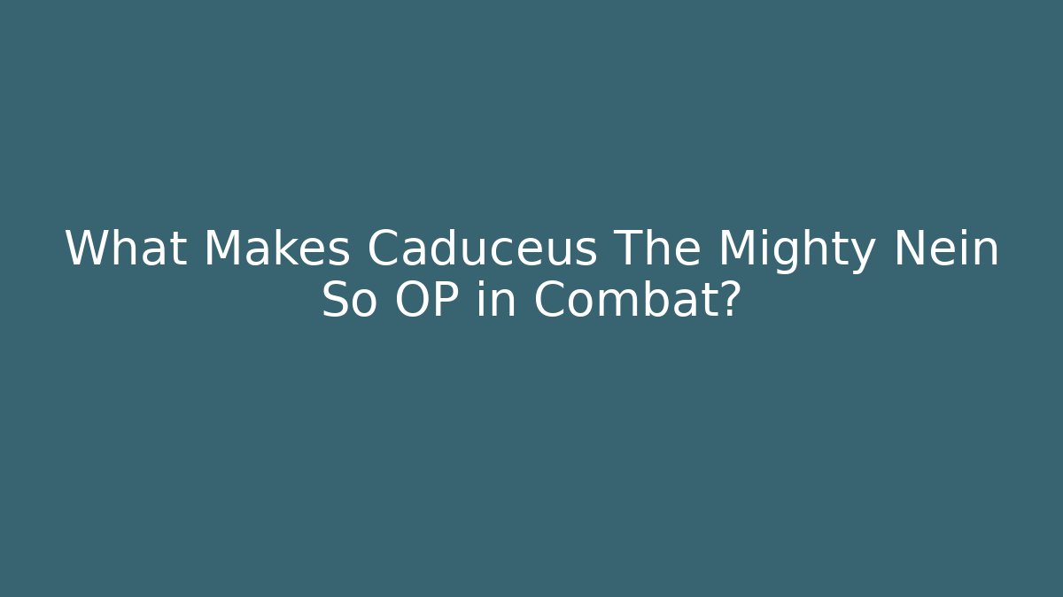 What Makes Caduceus The Mighty Nein So OP in Combat?