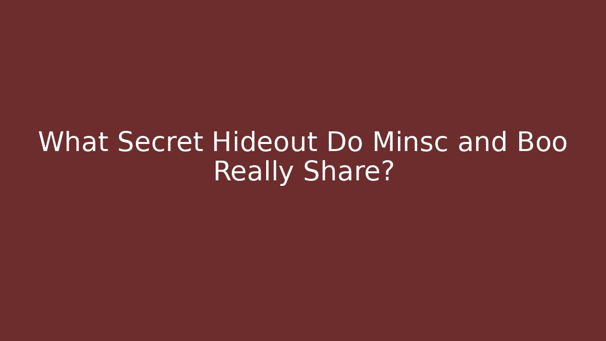 What Secret Hideout Do Minsc and Boo Really Share?