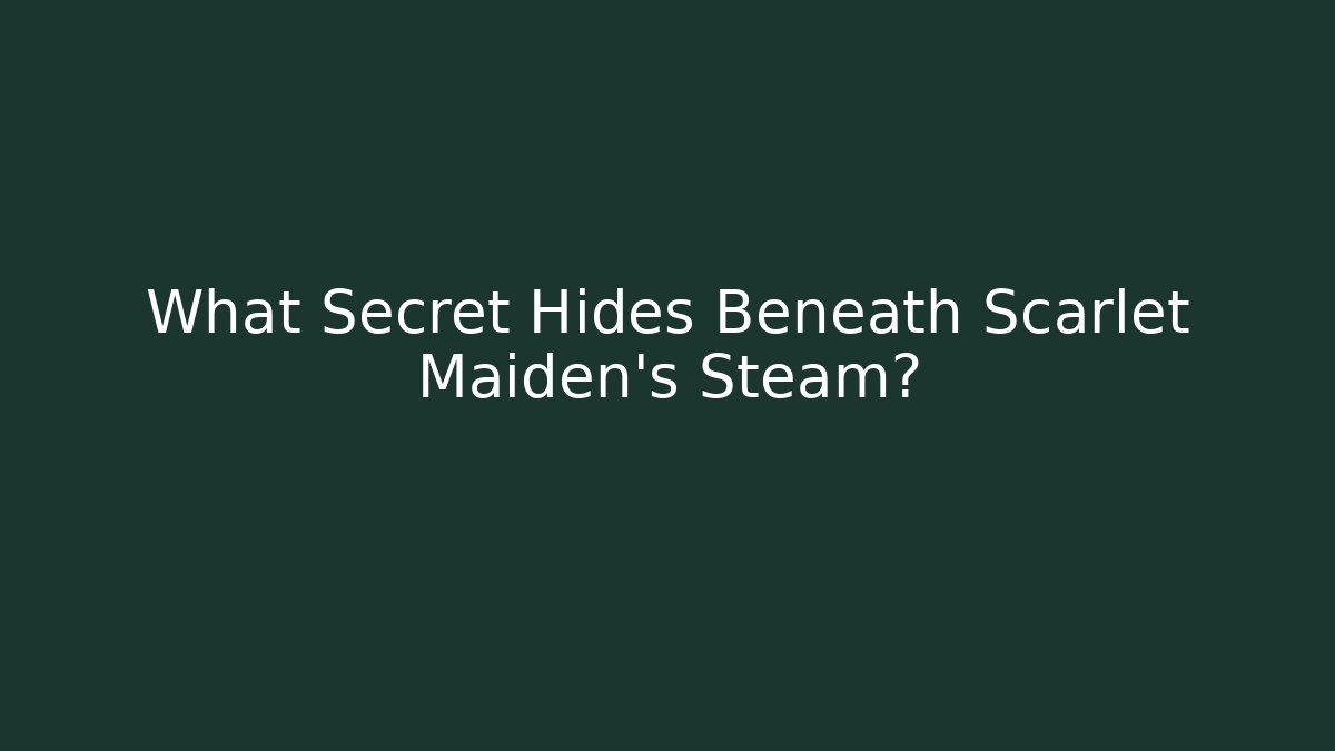 What Secret Hides Beneath Scarlet Maiden's Steam?