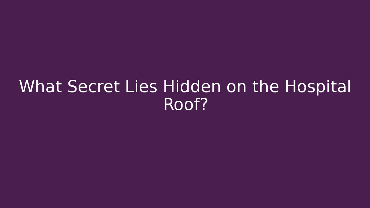 What Secret Lies Hidden on the Hospital Roof?