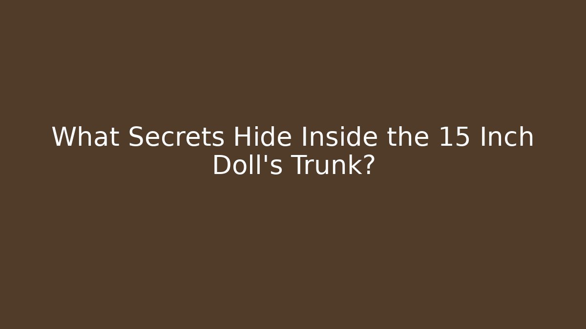 What Secrets Hide Inside the 15 Inch Doll's Trunk?