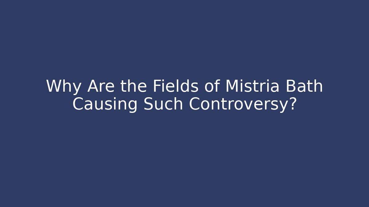 Why Are the Fields of Mistria Bath Causing Such Controversy? - Celivion
