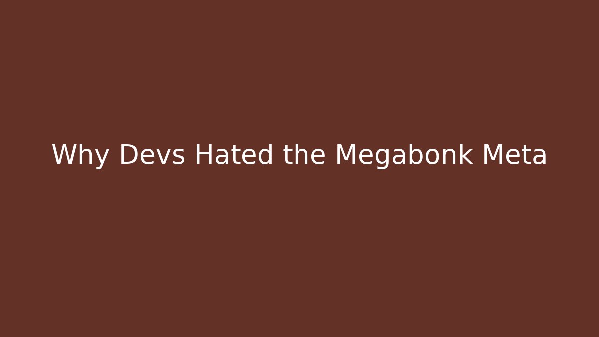 Why Devs Hated the Megabonk Meta - Celivion
