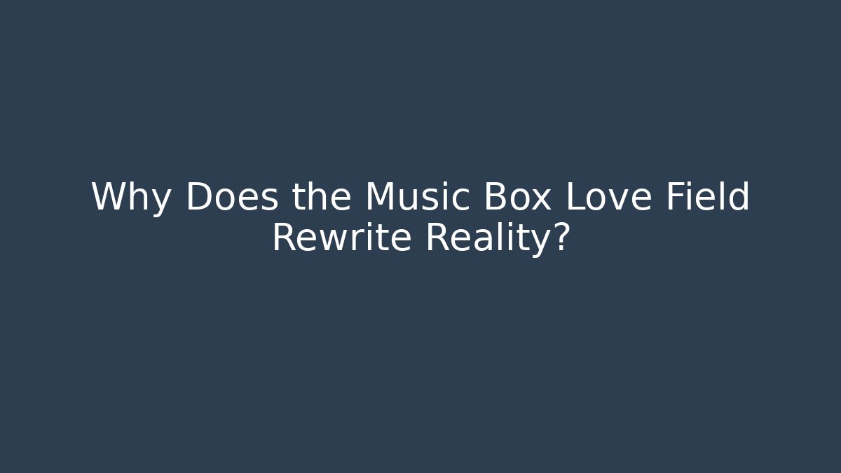 Why Does the Music Box Love Field Rewrite Reality?