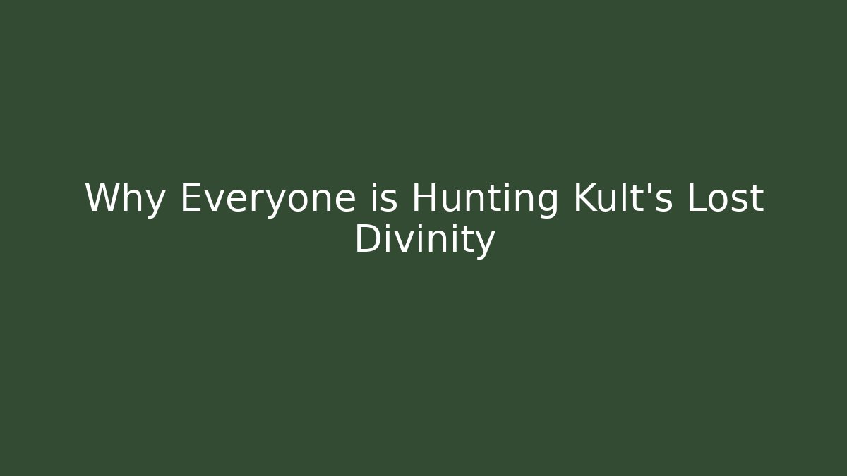 Why Everyone is Hunting Kult’s Lost Divinity