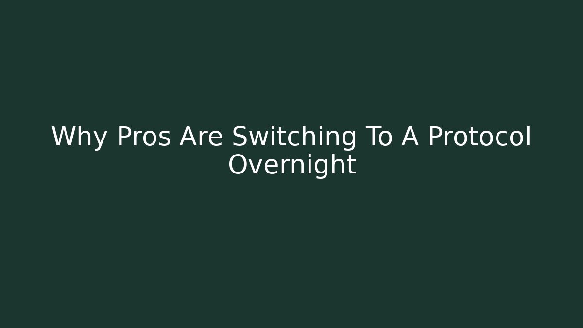Why Pros Are Switching To A+ Protocol Overnight - Celivion