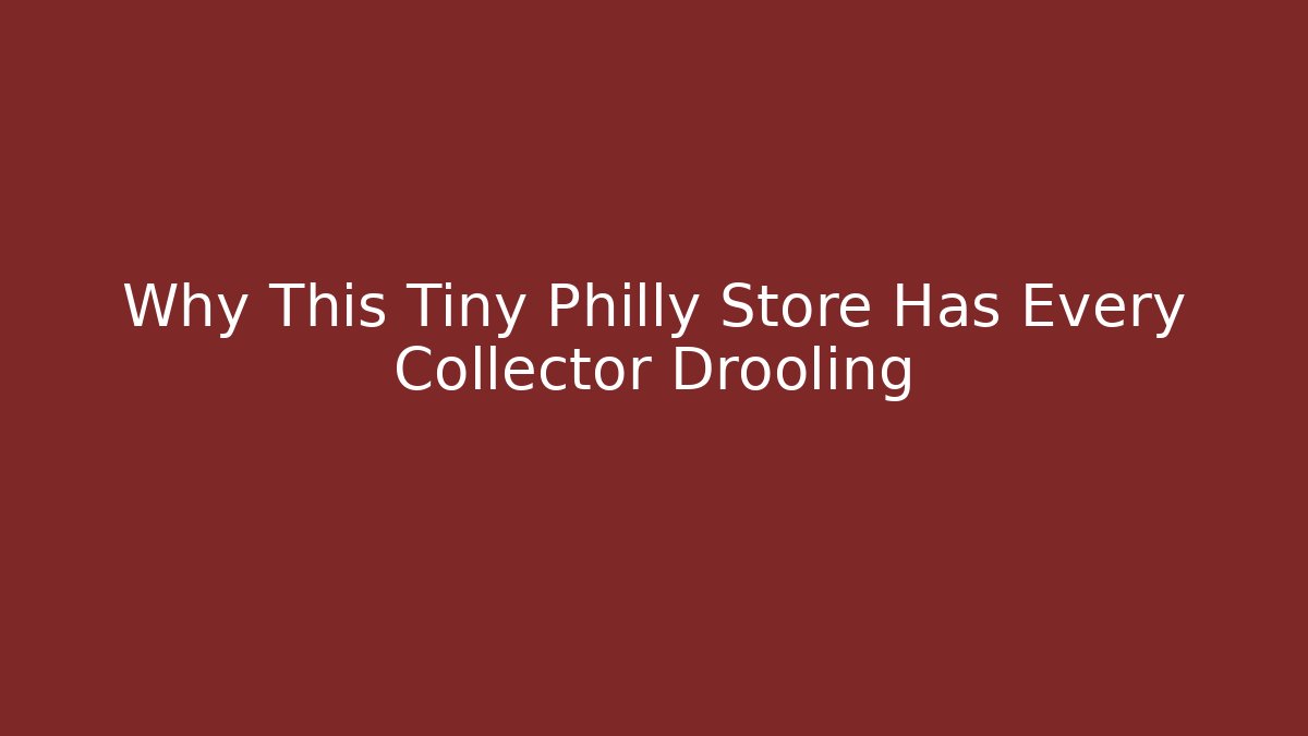 Why This Tiny Philly Store Has Every Collector Drooling - Celivion